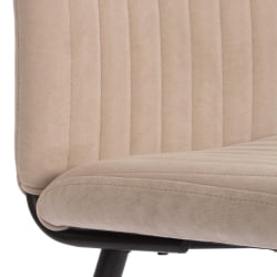 Стул обеденный Monte Carlo флок , 50х55х93, бежевый/черный, 7