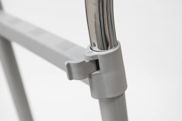 Вешалка на колёсиках CH-4375 85-145x44x102-170 см, серый/хром