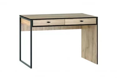 Письменный стол с ящиками Берген 6 Дуб Крафт Золотой Черный