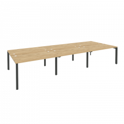 Рабочая станция на П-образном м/к ONIX O.MP-D.RS-6.3.8 Тиквуд Светлый/Антрацит