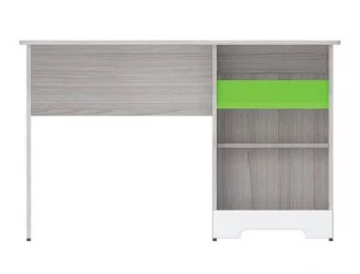 Стол Палермо-3 Юниор Белый глянец Ясень шимо светлый Зеленый