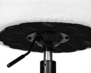 Кресло DOBRIN DANNY BLACK (белый букле (13))