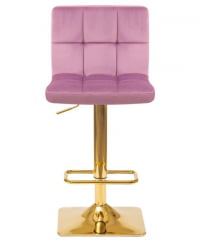 Стул барный DOBRIN GOLDIE (пудрово-сиреневый велюр (MJ9-52)) 2 шт