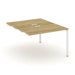 Двойной стол-приставка к опорным тумбам/шкафам CONCEPT CN.DSPR-002 Дуб Винченцо Белый