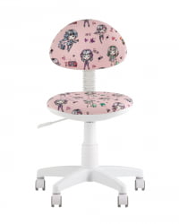 Кресло компьютерное детское УМКА Girls пластик белый