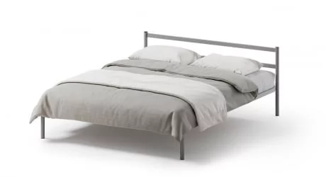 Кровать Метта 1200x2000 Серая
