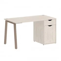 Стол письменный HOME OFFICE VR.SP-3-138.1.A Денвер Светлый/Мокко металл