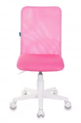 Кресло детское Бюрократ KD-9 (пластик белый) Розовый