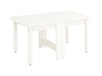 Раскладной стол Колибри 14 Белый шпон