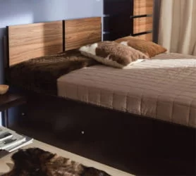 Кровать 1 (1800) HYPER Палисандр/Венге (спальня)