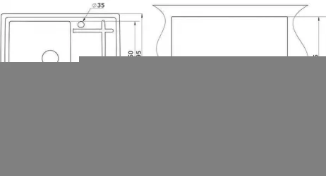 Кухонная мойка GRANULA 6501 Графит
