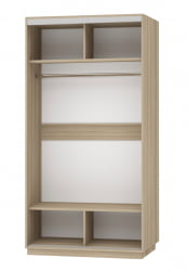 Шкаф-купе со стеклом Экспресс Хит Комби Ясень шимо светлый