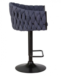 Стул барный DOBRIN LEON (синяя ткань (LAR-275-29)) 2 шт
