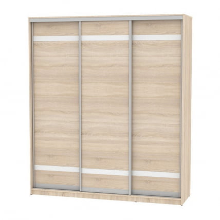 Шкаф-купе B-230х200х60-3(ДСС-D9D9D9)_0