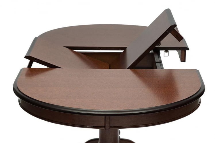 Стол раскладной Eva (EV-T4EX) дерево гевея/мдф, 120+39х80х75см, Tobacco_2