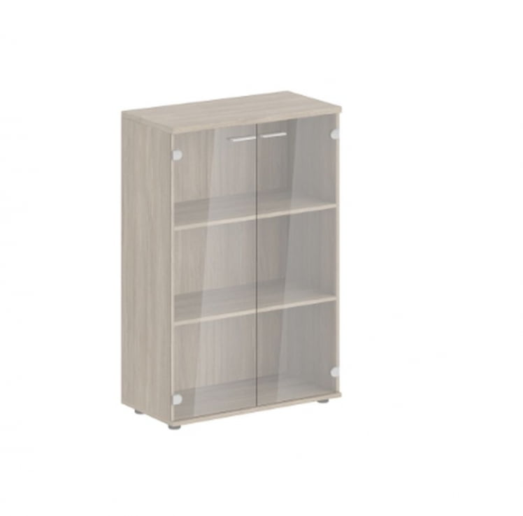 Шкаф средний со стеклом Sigma SG.803.OD.GL Дуб темный_0