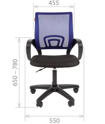 Кресло оператора CHAIRMAN 696 ЛТ (LT) Черный_1