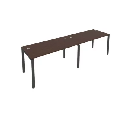 Рабочая станция на 2 раб.места Metal System Б.СМ-2.3 Венге/Антрацит_0