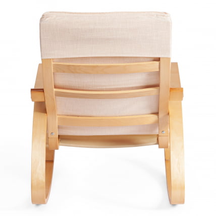 Кресло-качалка mod. AX3005 дерево береза, ткань: полиэстер/хлопок, 61х94,5х104 см, дерево: дуб #3, ткань бежевая 1501-4_3