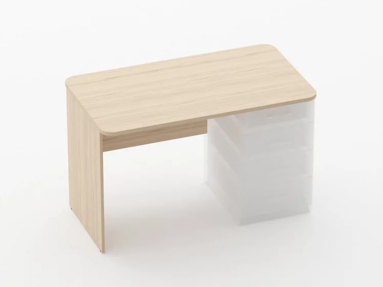 Стол прямой под встроенную тумбу Glassy 1.101.12Пр Туя_0