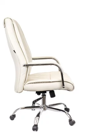 Кресло для руководителя Everprof Kent TM Экокожа Кремовый_1