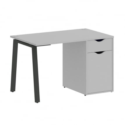 Стол письменный HOME OFFICE VR.SP-3-118.1.A Серый/Антрацит металл_0