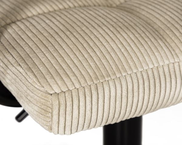 Стул барный DOBRIN KRUGER ARM BLACK (бежевый вельвет (LAR-E2041-04)) 2 шт_7