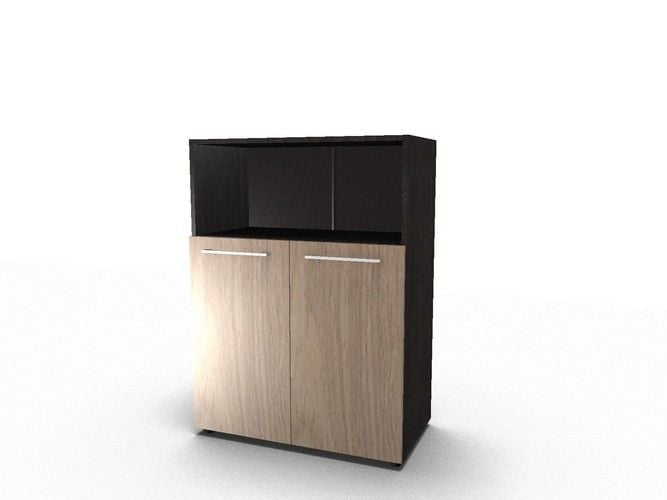 Шкаф с глухими малыми дверьми и топом_0