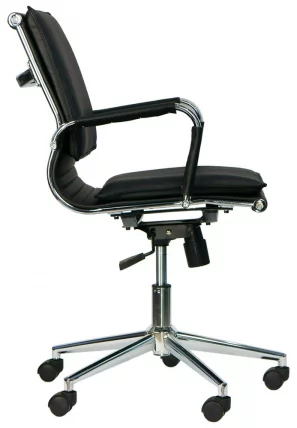 Кресло для персонала Nerey LB T Экокожа Черный_1