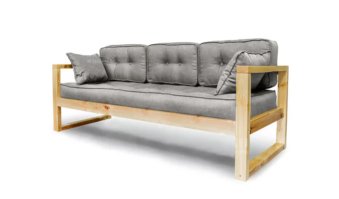 Диван трехместный DEmoku Д-3 серебристо-серый_натуральный_0