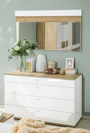 Зеркало настенное 1200 Фиджи ЛД 659.090.000 Дуб Золотой Белый_2