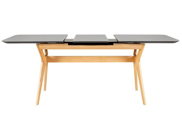 Стол раскл. Нарвик Glass 120-150 Automatic Natur/Dark matte glass_1