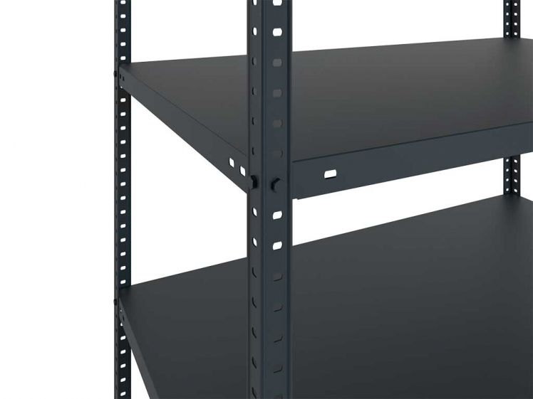 Стеллаж МС 200/100кс40/5 Блаcк / MS 200/100x40/5 Black_1