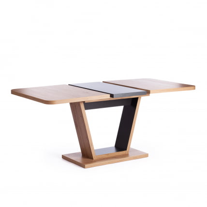 Стол обеденный VOX ЛДСП, 132-172x85x75,5 см, Дуб артисан/Графит_4