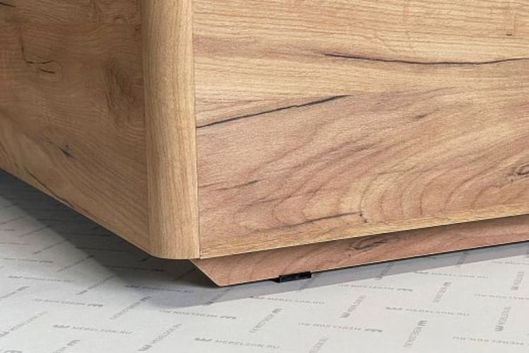 Кровать с подъемным механизмом 160х200 см Адам MSA-06 дуб крафт золотой/белоснежный (экокожа)_6