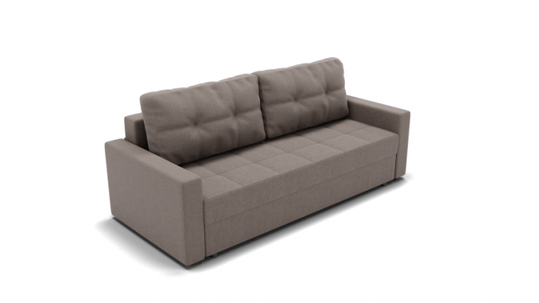 Диван Рио (ЗР) Цвет фасада: Серо коричневый; Тип: Прямой; Материал фасада: Металл/Велюр_0