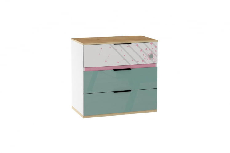 Комод Урбан ЛД 528.160.000 Дуб Золотой/Белый/Сумеречный голубой_0