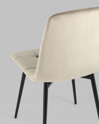 Стул Одди велюр Бежевый_6