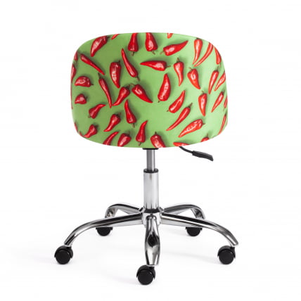 Кресло MELODY ткань/флок, олива, Botanica 03 pepper/23_3