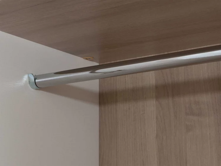 Шкаф трехдверный с зеркалом Эверест 500.28 Дуб Кронберг/Белый шпон/Плаза Стоун_3