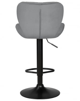 Стул барный DOBRIN BARNY BLACK (серый велюр (MJ9-75)) 2 шт_6