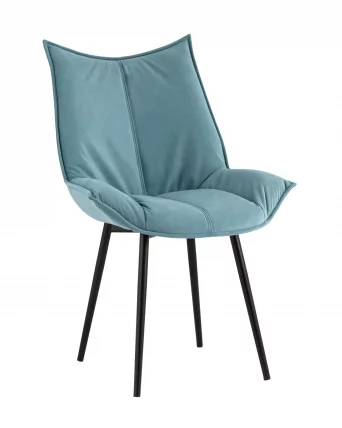 Стул обеденный Осло велюр Пыльно-голубой_0