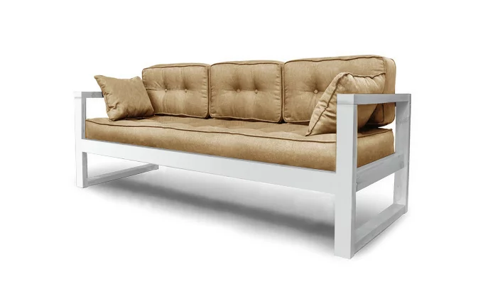 Диван трехместный DEmoku Д-3 бежевый_белый_0