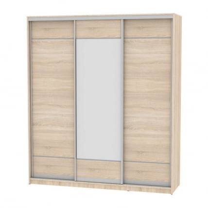 Шкаф-купе B-230х200х60-2(ДСС-D7D8D7)_0