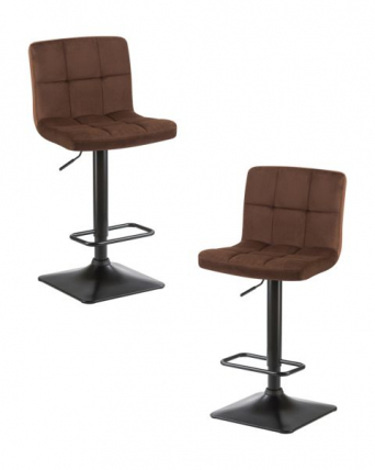 Стул барный DOBRIN DOMINIC (шоколадный велюр (MJ9-111)) 2 шт_0
