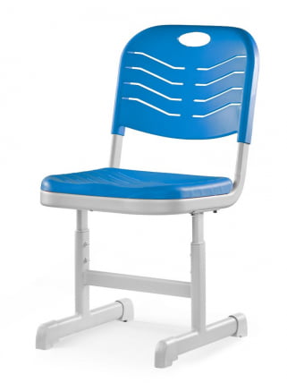 Стул ученический пластиковый регулируемый (рост 5-7) Синий_0