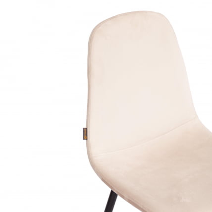 Стул BREEZE (mod. JSC-58) Велюр/металл , 44 х 53 х 86 см, beige (бежевый) HLR2 / черный_7