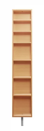 Поворотный зеркальный шкаф Зум Шелф Молочный дуб_2