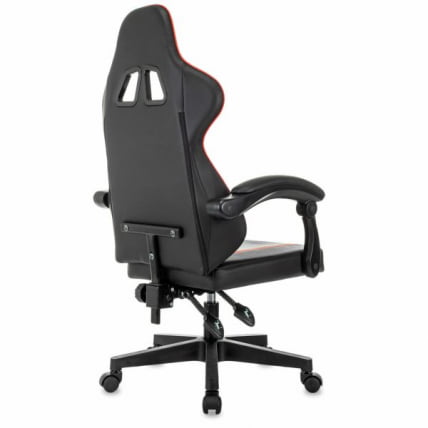 Кресло компьютерное BRABIX Shooter GM-123, 2 подушки, экокожа, черное/красное_5