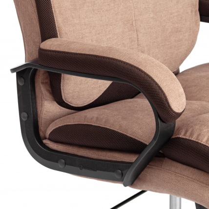 Кресло руководителя Duke metal BL ткань, светло-коричневый, KUB 03/TW-24_7